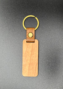Pack of 20 Engraved Cherry Wood Keychains ($6.50 Each)